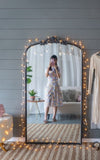 66" x 36" Full Length Mirror, Arched Mirror Hanging or Leaning Against Wall, Large Black Mirror for W2078124105