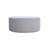 Round Coffee Table, Boucle Upholstered End Table, Functions as Side Table, Ottoman, and Seat for W2998P235141