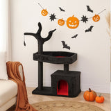 44.5" Heavy Duty Gothic Cat Tree Large Cat Tower Cat Tree Indoor Cats Spacious Cat Condo Coffin 07409591