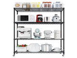 Heavy Duty Shelves 46.06" W Wire Shelving Unit with Wheels 800LBS NSF Metal Shelves for 80943192