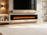 36" Recessed Electric Fireplace, 5 Levels Realistic Flame Effect, No Heat Decor Fireplace with 69282054