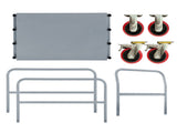 Steel Panel Truck, Heavy Duty Drywall Cart Lumber Cart Platform Truck Flat Cart, 2000lbs, 6" Swivel 35650628