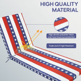 2PCS Set Outdoor Lounge Chair Cushion Replacement Patio Funiture Seat Cushion Chaise Lounge W419P295394