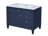 30'' Bathroom Vanity with Top Sink, Modern Bathroom Storage Cabinet with 2 Drawers and a Tip-out N710P250194C