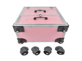 Portable 3-Tier Rolling Makeup Case with Universal Wheels for Makeup, Nail Art, Hair Styling Tools 50931809