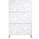 Outdoor & Indoor Privacy Metal Privacy 76" H48" W, Freestanding Decorative Privacy W465P193251