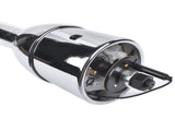 30" Chrome Tilt Street Rod Floor Shift Steering Column with Wheel Adapter No Key 49108082