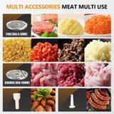 Meat Grinder & Sausage Stuffer, 570 Watt,Stainless Steel 67401240