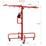 ZUN Drywall Lift Panel 16' Lift Panel Hoist Jack Lifter Jack Rolling Caster Wheel Sheetrock 47794329