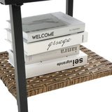 3pcs rocking rattan set wholesale leisure chair outdoor rattan rocking chair set grey W640134153