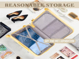 20"/24"/28" 3 pcs/set in ABS Spinner Wheel Luggage, Carry on Suitcase, with Cup Holder & USB Port & W2787P262958
