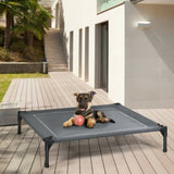35.5" x 32" Dog Cot with UV Protection Canopy Shade 54012351