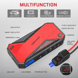 ZUN DBPOWER Car Jump Starter, 1600A Peak 17200mAh Portable Power Pack for Up to 7.2L Gas and 5.5L Diesel 74455501