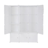 12 Cube Organizer Stackable Plastic Cube Storage Shelves Design Multifunctional Modular Closet 88526165
