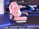 Ergonomic Video Gamer Chairs,Computer Gaming Chairs with Massage Lumbar Support and footrest,Racing W2367P288678