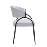 Upholstered Dining Chairs With Metal Legs ,Gray N768P184752L