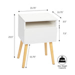 ZUN 2-piece modern bedside table, bedroom coffee table with drawers, shelves, living room bedside W2181P149701