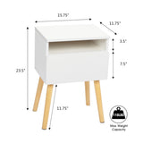 ZUN 2-piece modern bedside table, bedroom coffee table with drawers, shelves, living room bedside W2181P149701