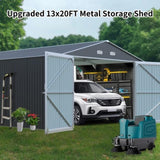 Spacious Outdoor Storage Shed This 13x20FT outdoor storage shedfers a generous 250 square feet W2556P211250