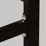 51" Modern Minimalist Rectangular Glass Dining Table for 4-6 with 0.31" Tempered Glass Tabletop and W2189138541