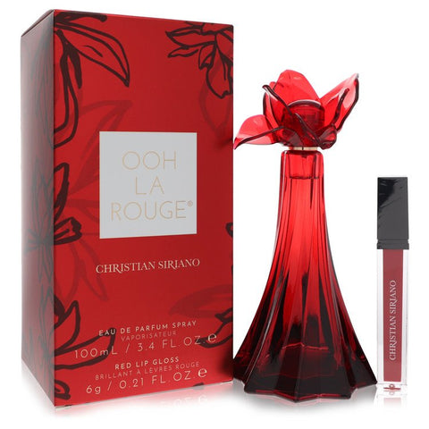 Christian Siriano Ooh La Rouge by Christian Siriano Eau De Parfum Spray + 0.21 Red Lip Gloss 3.4 FX-564379