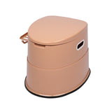 ZUN Portable Toilet with Non-slip Mat Brown 79167273