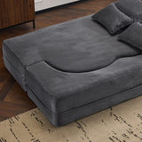 Queen Size Sofa Bed, Chenille Futon Sofa Couch, High-Density Foam Convertible Sleeper Sofa, W1829P280219