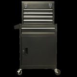 five-Drawer Rolling Chest with Wheels, Detachable Cabinet Storage Box with Drawers, Metal W3267P307518