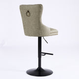 A&A Furniture,Aged and Retro PU Swivel Barstools Adjusatble Seat Height from 26-33 Inch, Modern Bar W1143P195202