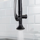 Heavy Duty Commercial Style Kitchen Sink Faucet, Single Handle Pre-Rinse Spring Sprayer Kitchen W1932P172299