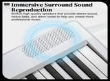 88 Key Folding Piano Semi-Weighted Standard Keyboards Digital Piano with Dual-tube X-Shape Stand 89687259
