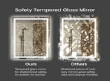28"x36" LED Bathroom Mirror, Front-Lit and Back-Lit, 3 Color Tem Adjustable, Brightness Memory, 85015840