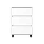 ZUN Artemisa 3 Drawer Filing Cabinet, Four Casters, Superior Top -White B20091891