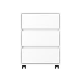 ZUN Artemisa 3 Drawer Filing Cabinet, Four Casters, Superior Top -White B20091891