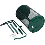Peat Moss Spreader 24inch,Compost Spreader Metal Mesh,T shaped Handle for planting seeding,Lawn and W46554057