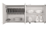 Wall cabinet 24" H, four Doors, with internal Shelves and internal plate and glass organizer, B097133120