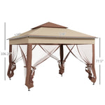 ZUN Party Tent /Foldable Gazebo/Pop Up Canopy Gazebo 34359889