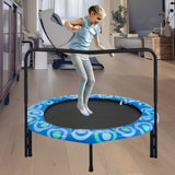 ZUN XTP002 Assembled children's trampoline happy expression outdoor and indoor for kids age 3 - 7 W1711P180849