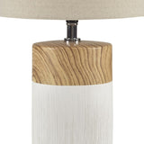 ZUN Textured Ceramic Table Lamp B03594979