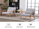 Mid-Century Modern Accent Chair, Arm Chair Living Room Chairs Pillow Upholstered Reading Chair 00018023