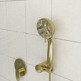 ZUN 10" Rain Shower Head Systems, Dual Shower Heads, Gold,Wall Mounted shower W1243136670