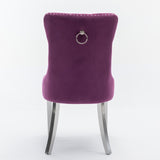 Nikki Collection Modern, High-end Tufted Solid Wood Contemporary Velvet Upholstered Dining Chair W1143P151489