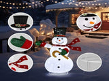 4ft Lighted Pop-Up Snowman, Large Christmas Holiday Decoration w/ 100 LED Lights, Top Hat, Scarf for 79455158