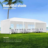 10x30' Wedding Party Canopy Tent Outdoor Gazebo with 5 Removable Sidewalls W1205137302