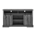 ZUN TV Stand for 65 Inch TV, Entertainment Center with Storage Cabinets and Sliding Barn Door, Mid W1781P268266