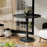 Modern Round Dining Table, 31.5'' Kitchen Dining Room Furniture, Coffee Table, Leisure Table, W2641P238037