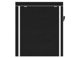 64" Portable Closet Storage Organizer Wardrobe Clothes Rack with Shelves Black 72214687