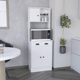 Pantry Cabinet with Drawer and 3-Doors, White -Kitchen B097133170