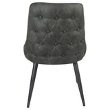 Light Grey Curved Back Side Chair B062P153713