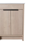 ZUN 24" Freestanding Bathroom Vanity with 2 Soft-Close Cabinet Doors ,Only Vanity without W99972838